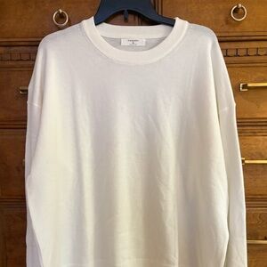 Women’s long-sleeved cream sweater